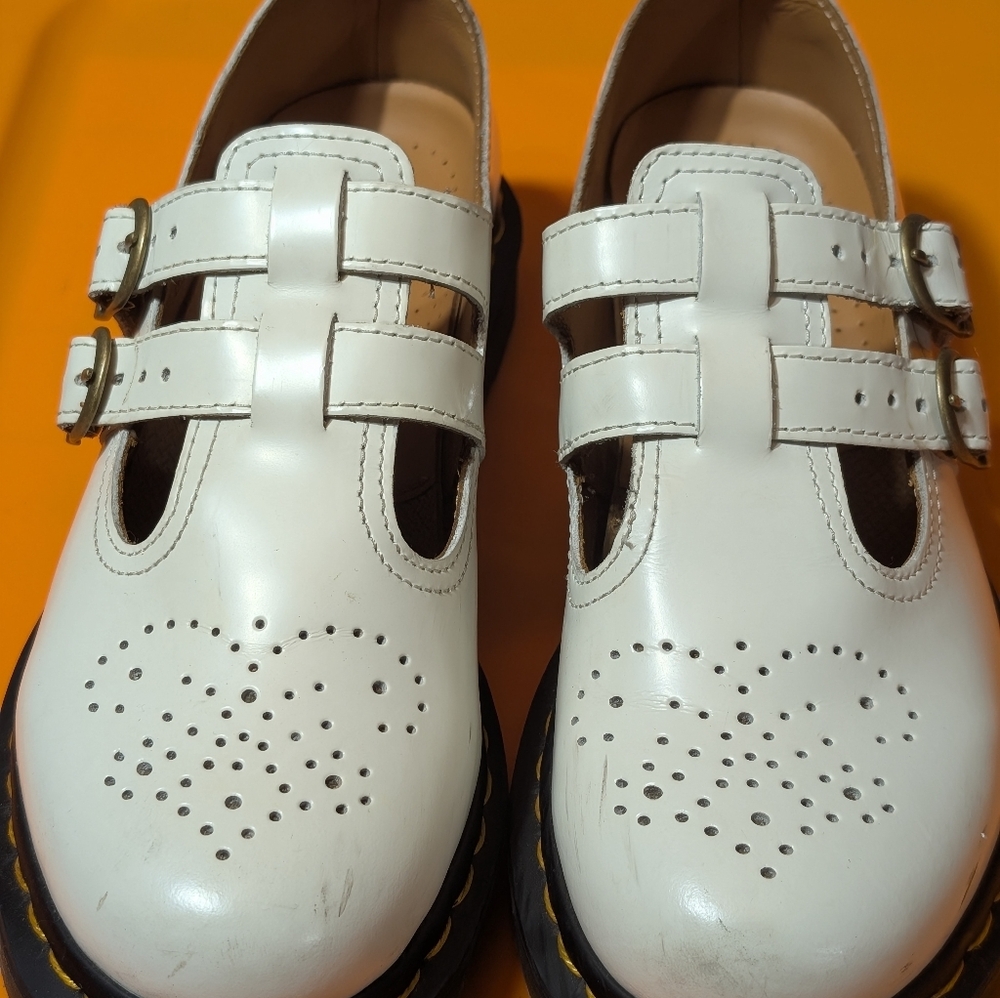 Dr. Martens  Mary Jane , White Kids Dress Shoes